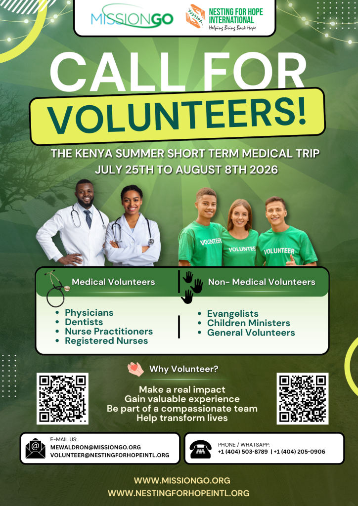 Mission Trip to Kenya – Summer 2026